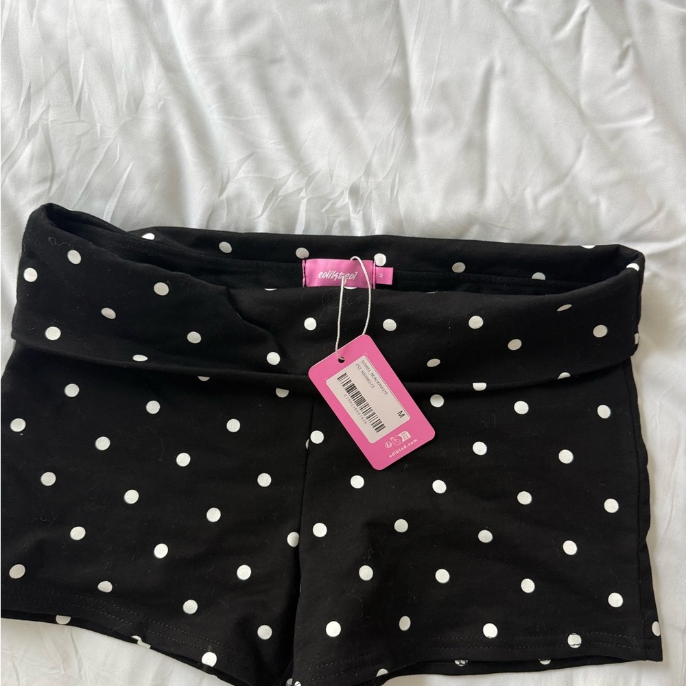 Edikted Black and White Polka Dot shirts